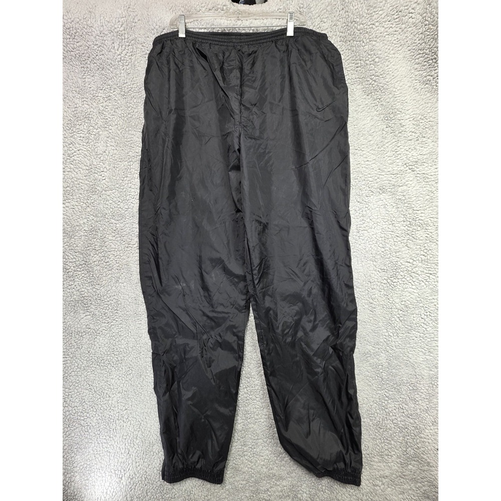 Nike Track Windbreaker Pants Mens XXL Baggy Hip Hop Utility Y2K Wide Vintage - Picture 2 of 14